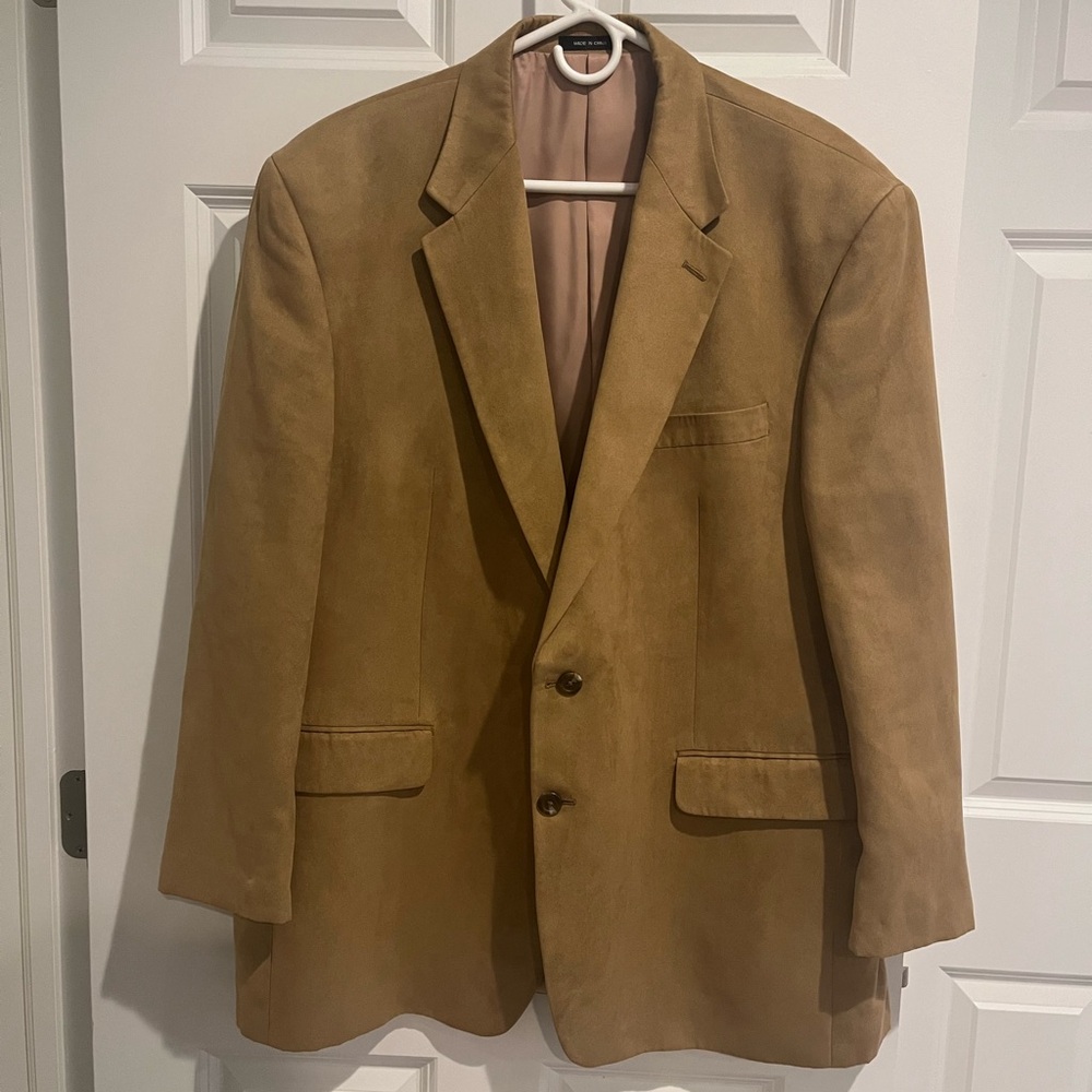 Chaps Tan Sport Coat Classic Blazer